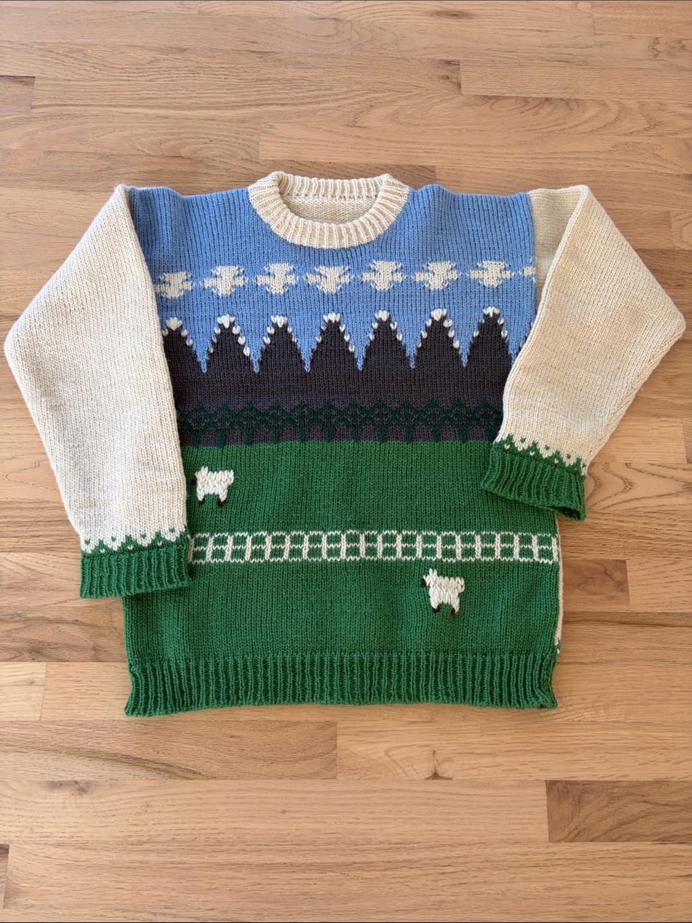 Vintage New Zealand wool Knit Sweater